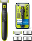 Philips QP2520/30 OneBlade - Recortador de barba, recorta, perfila y afeita, recargable