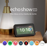 Echo Show 5 (2.ª generación, modelo de 2021) | Pantalla inteligente con Alexa y cámara de 2 MP | Antracita