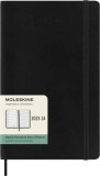 Moleskine Weekly Planner 2023-2024, Agenda de 18 Meses, Agenda Académica, Agenda Semanal de Tapa Suave, Tamaño Grande 13 x 21 cm, Color Negro