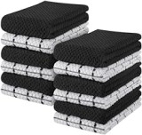 Utopia Towels Toallas de Cocina, 38 x 64 cm, 100% algodón Hilado en Anillo, Toallas de Plato súper Suaves y absorbentes, Toallas de té y Toallas de Barra