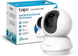 TP-Link Tapo C210 - Cámara IP WiFi 360° Cámara de Vigilancia 2K (3MP),Visión nocturna Admite tarjeta SD hasta 256 GB, Detección de movimiento, Control Remoto, Compatible con Alexa
