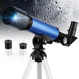 Tuword Telescopio para Niños 50/360mm Telescopio Refractor Portátil con Trípode, para Niños y Principiantes